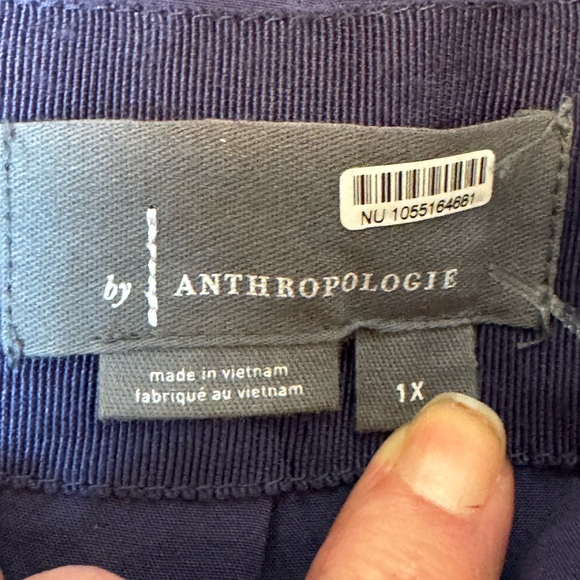 Anthropologie The Somerset Mini Navy Floral Appliqué Edition Dress Women’s 1X - Picture 8 of 15